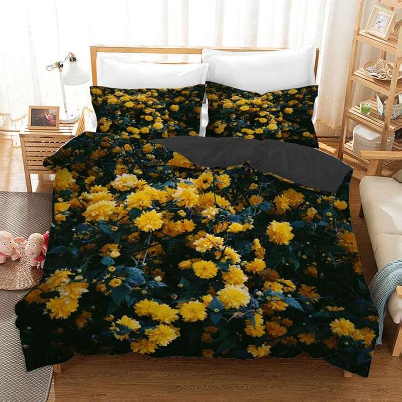 Housse de couette 140x200 écureuil en microfibre 110g/㎡ avec ses 2 taies d'oreiller