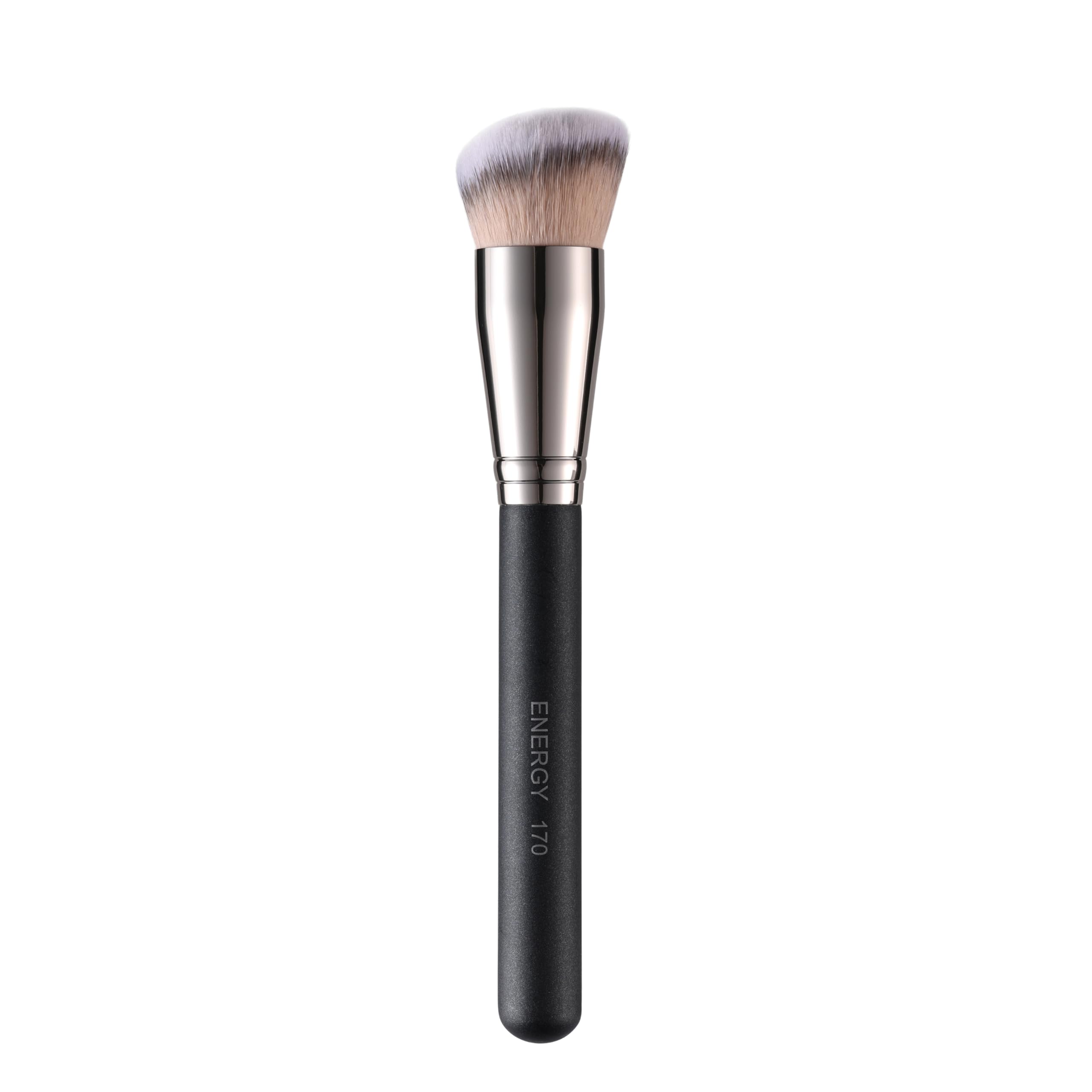 ENERGY 170 Large Angled Foundation Brush for Smooth, Even Coverage, Makeup Brush with Dense Vegan Synthetic Bristles