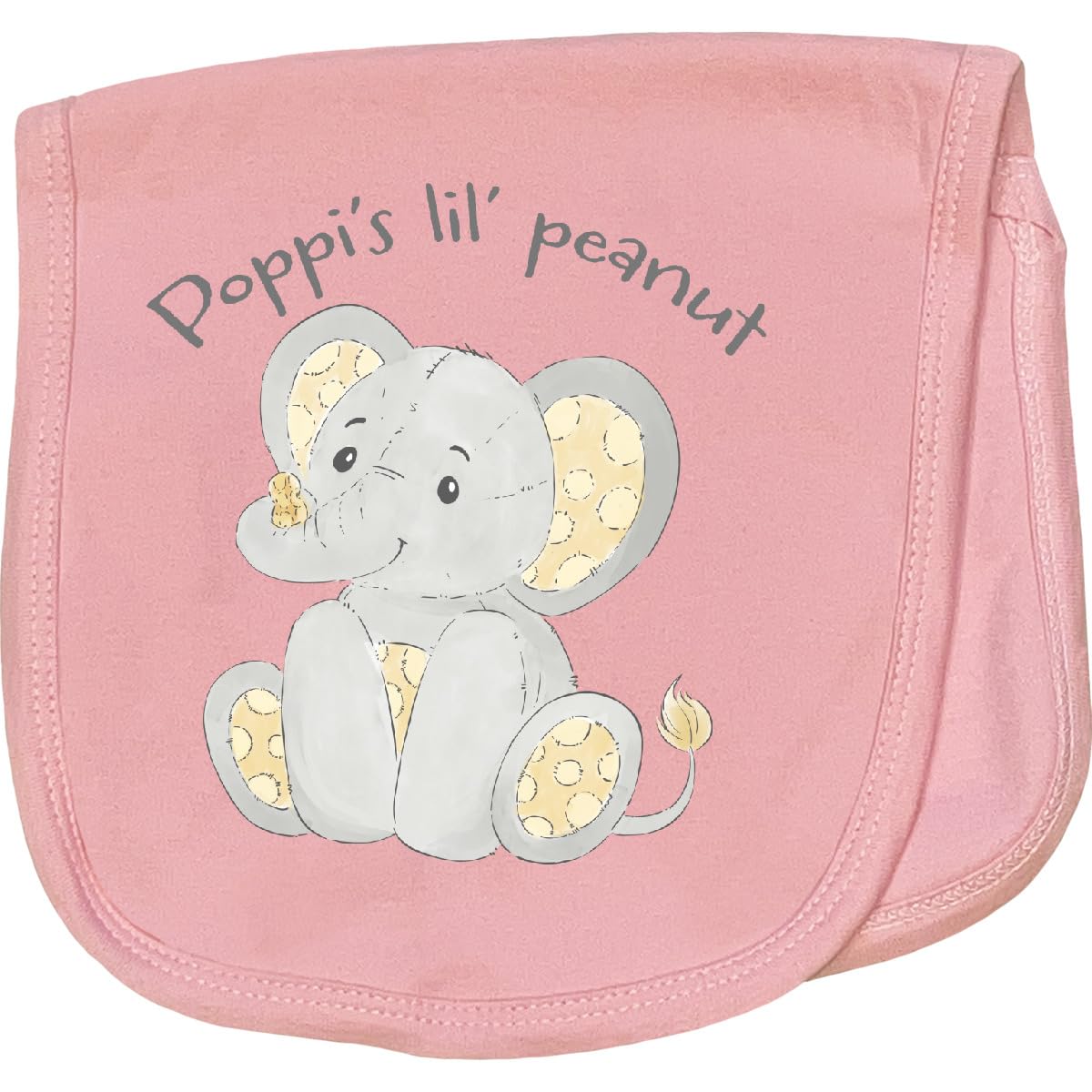 Poppi's Lil' Peanut Baby Burp Cloth Pink 45da7