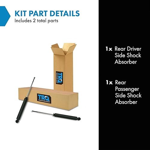 Miniatura 421 de TRQ Juego de amortiguadores traseros compatible con Chevrolet Aveo 2004-2011 Aveo5 2009 Pontiac G3 2007-2011