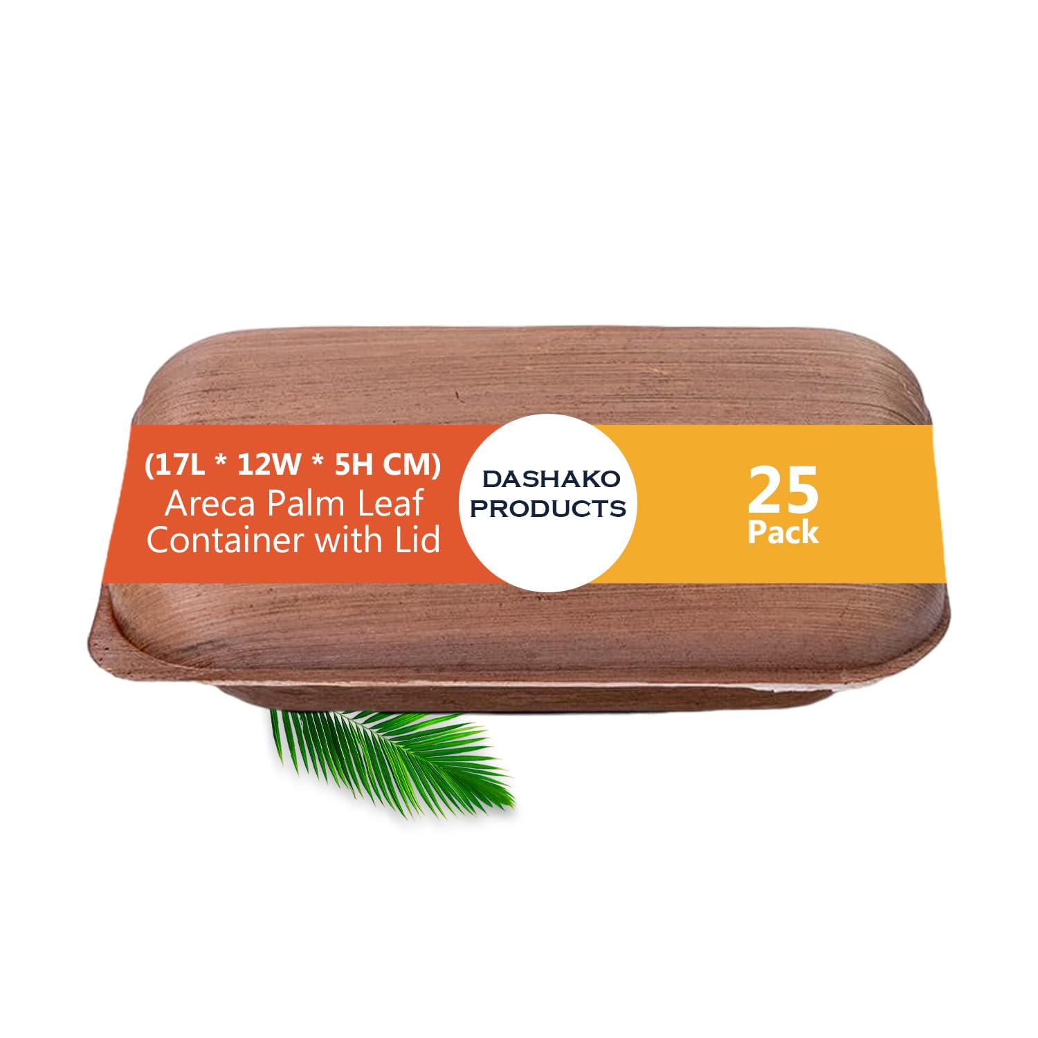 Dashako Products Areca Palm Leaf Container with Lid | Eco-Friendly & Disposable Container For Food Storage | Use And Throw Container | Disposable Container With Lid 500ml Pack Of 100 (B0DC5GRJHC) Amazon Price History, Amazon Price Tracker