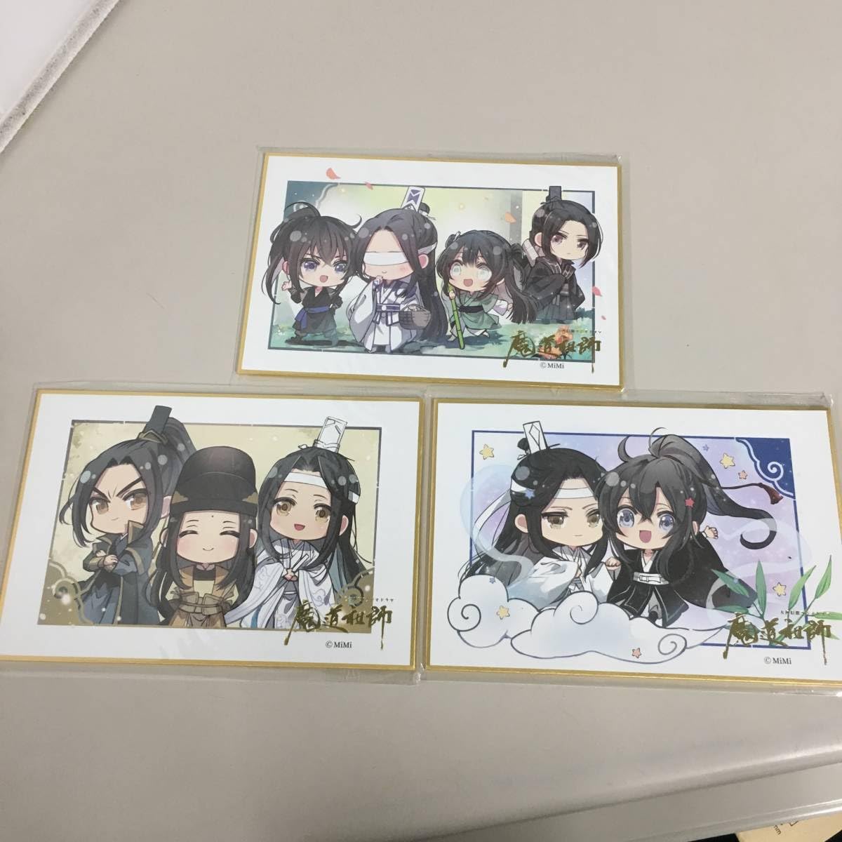 魔道祖師 完結記念展 箔押し扉絵ミニ色紙コレクション 三期