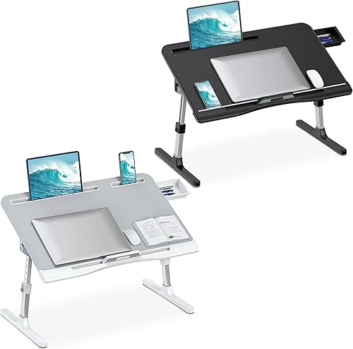 Bandeja de cama para computadora portátil, escritorio para cama, mesa para computadora portátil, mesa para bandeja de cama, mesa para computadora