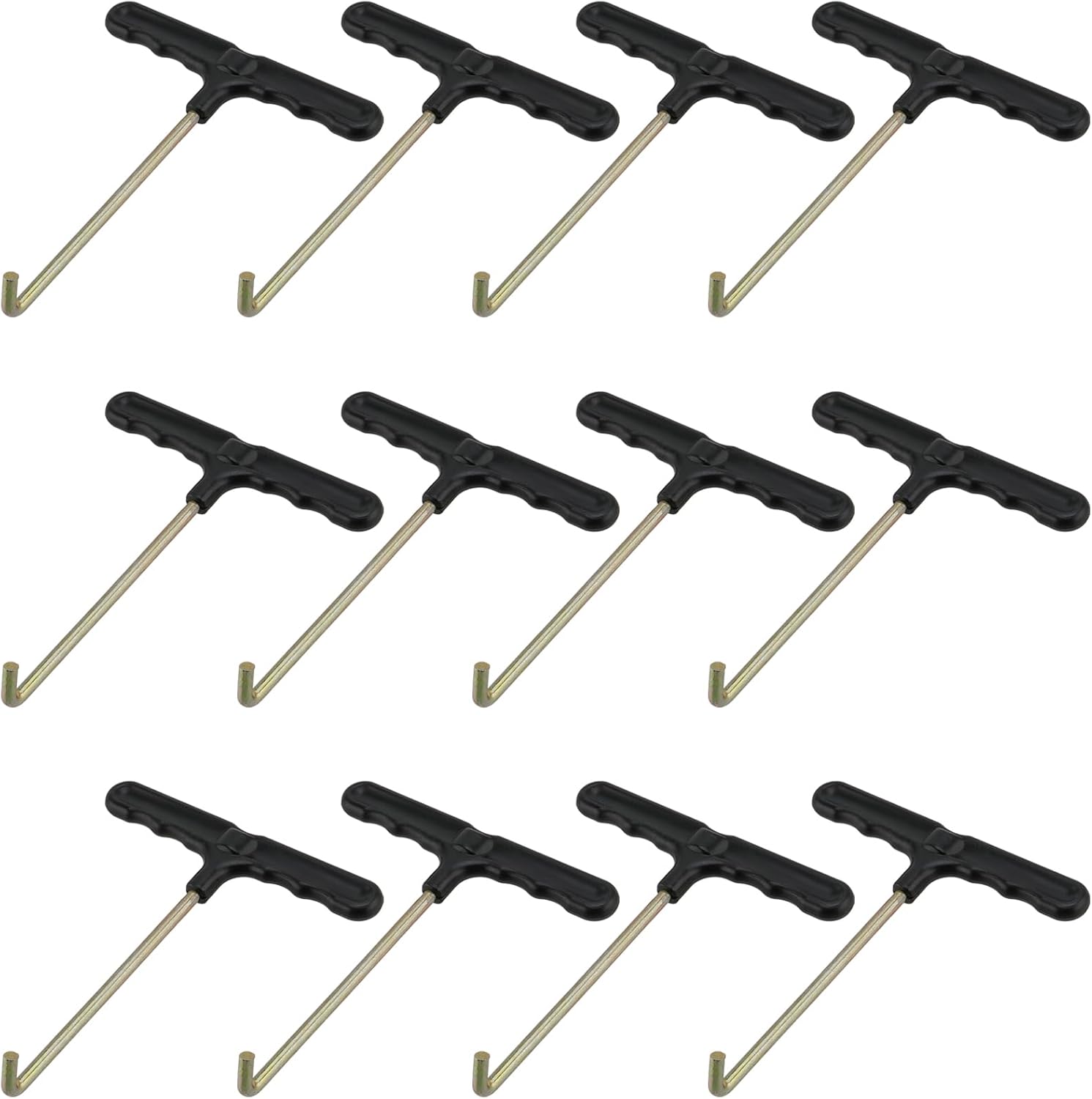 FUNSUEI 12 PCS Trampoline Spring Pull Tool THook, Trampoline Hook Tool