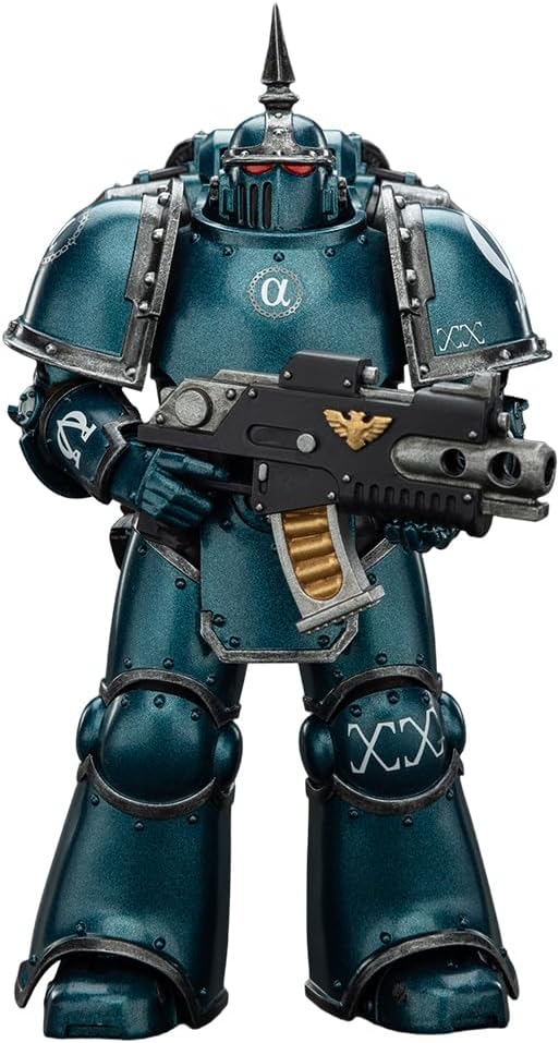 JOYTOY Action Figures Warhammer 40K MK LLL Tactical Legionary 1/18 Movable Model Collectible Figurine Ages 15+ (Alpha Legion)