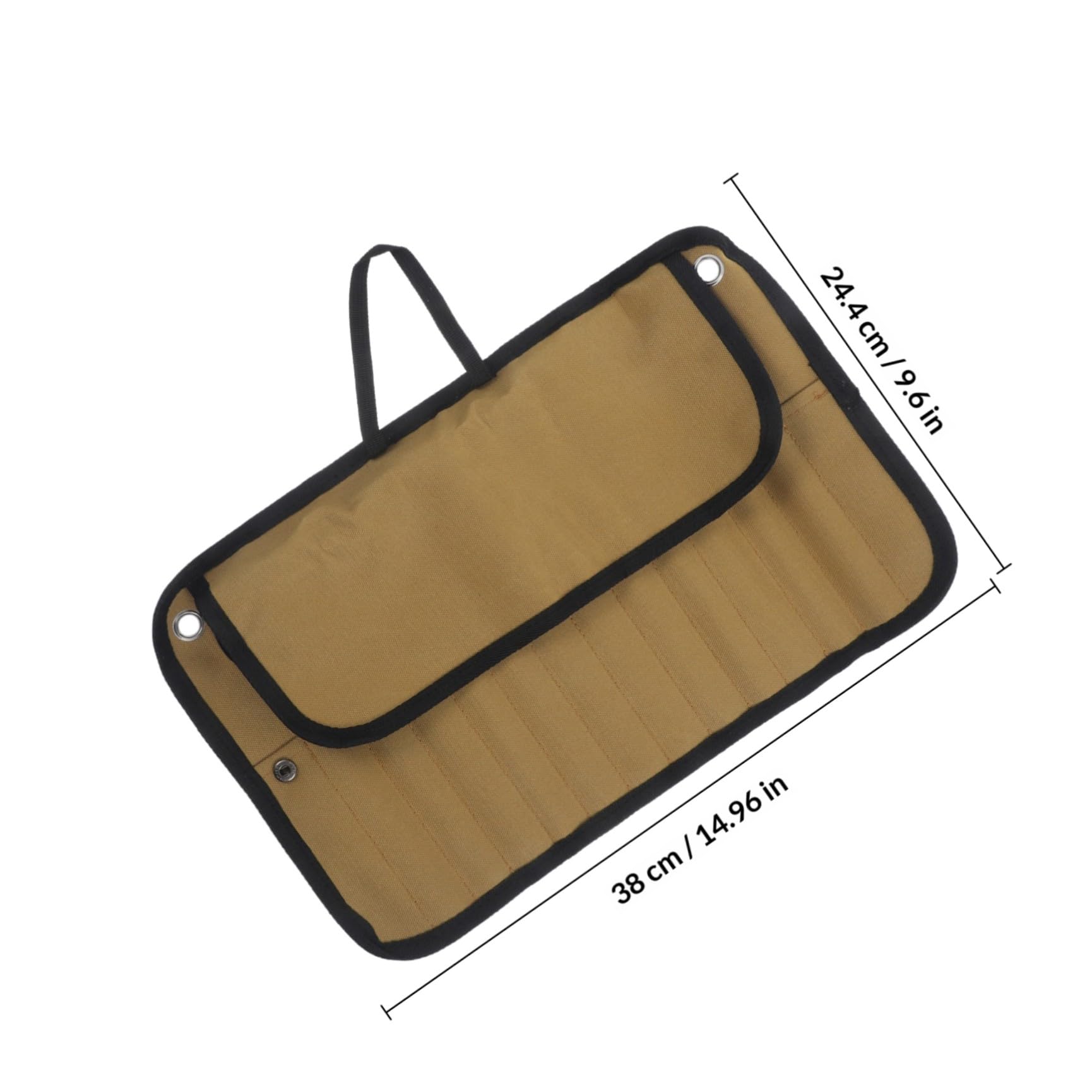 Holibanna Set di Posate da Campeggio in Metallo Inossidabile Custodia in Nylon, Design Compatto e Portatile per Picnic e Escursioni Outdoor