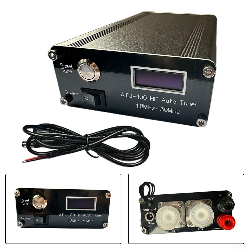 Tuner automatique d'antenne, ATU-100 HF Antenne Automatique Tuner 1.8MHz-50MHz Communication Radio Amateur