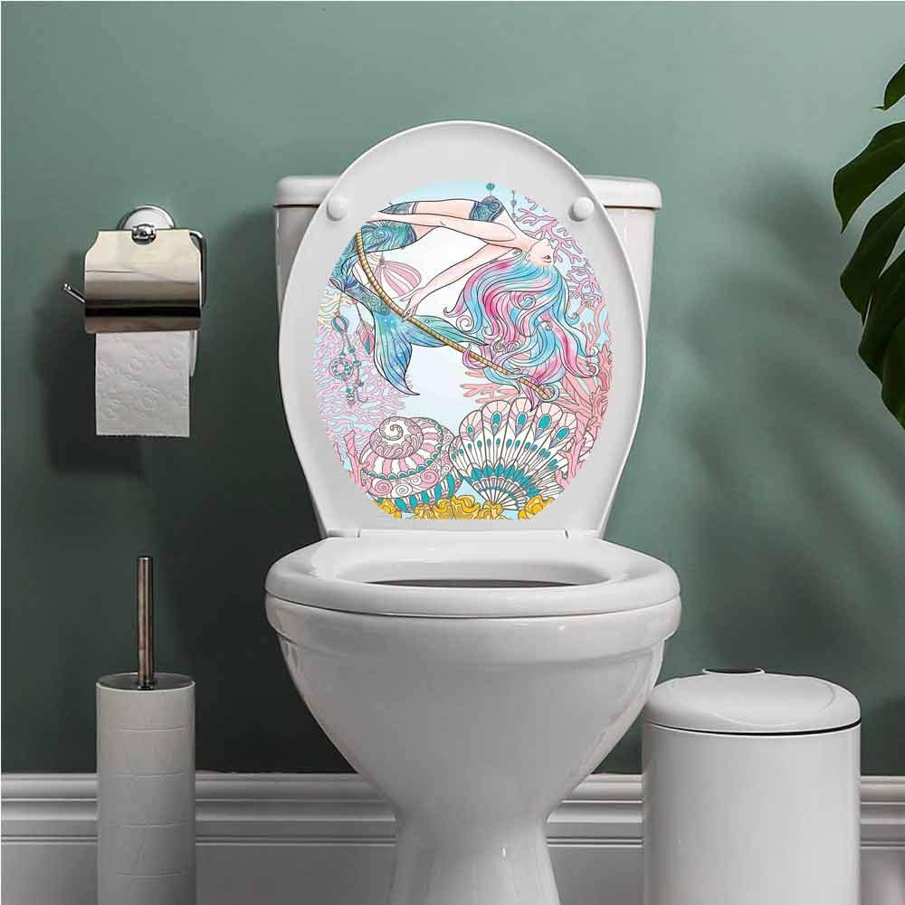 Buy Thinkinghome Mermaid Stickers for Bathroom Washroom Seat Cartoon