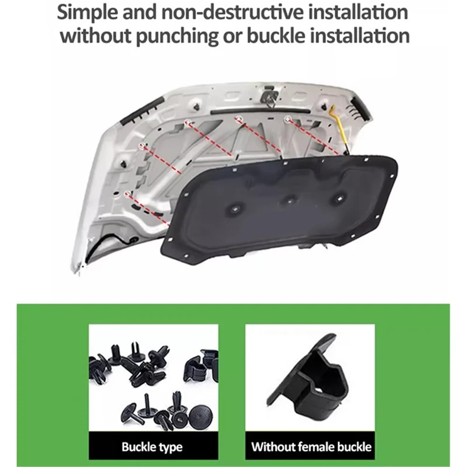 Carro Aislamiento Capó Para X5 G05 G18 F95 2019 2020~2026