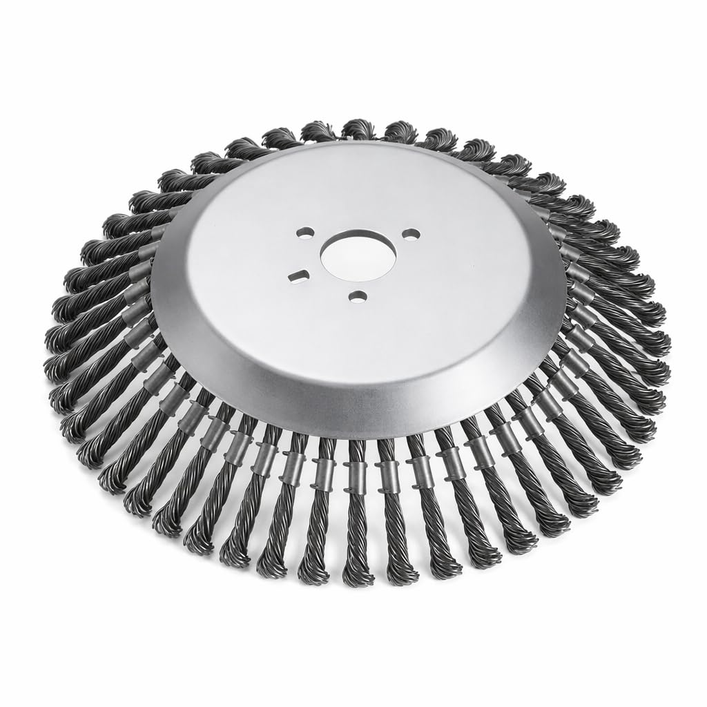 Tellerbürste Stahl passend für AS 30 WeedHex 140 / 160 & E-WeedHex 35 cm Wildkrautbürste Unkrautbürste Stahlbürste Ersatzbürste kompatibel AS Motor