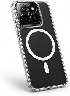 CONSTRAIN - Xiaomi Mi 14 ile uyumlu MagSafe ile uyumlu Şeffaf Mika Sert Kılıf Da