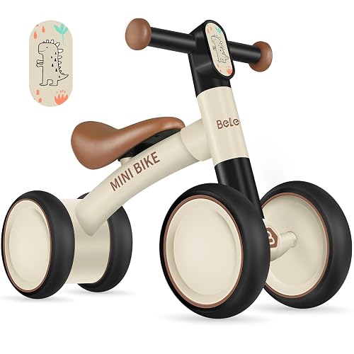 BELEEV Kinder Laufrad ab 1 Jahr, Lauflernrad für 10-24 Monate Baby, Balance Bike ohne Pedal mit 4 Rädern für Jungen und Mädchen Erstes Fahrrad, Geschenke für 1 Jahre Kleinkind