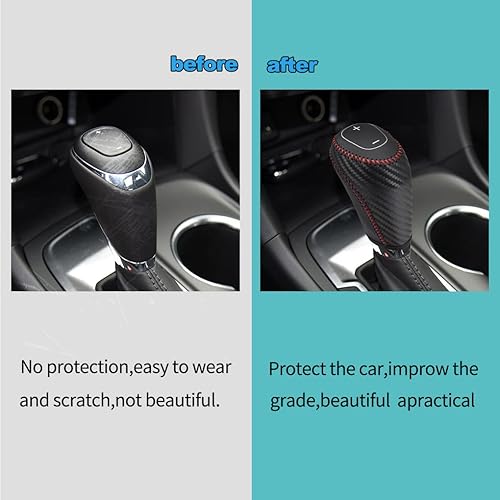 Miniatura 7 de Funda protectora de piel auténtica automática para palanca de cambios para Chevrolet Equinox Malibu Chevy Accesorios (B2)