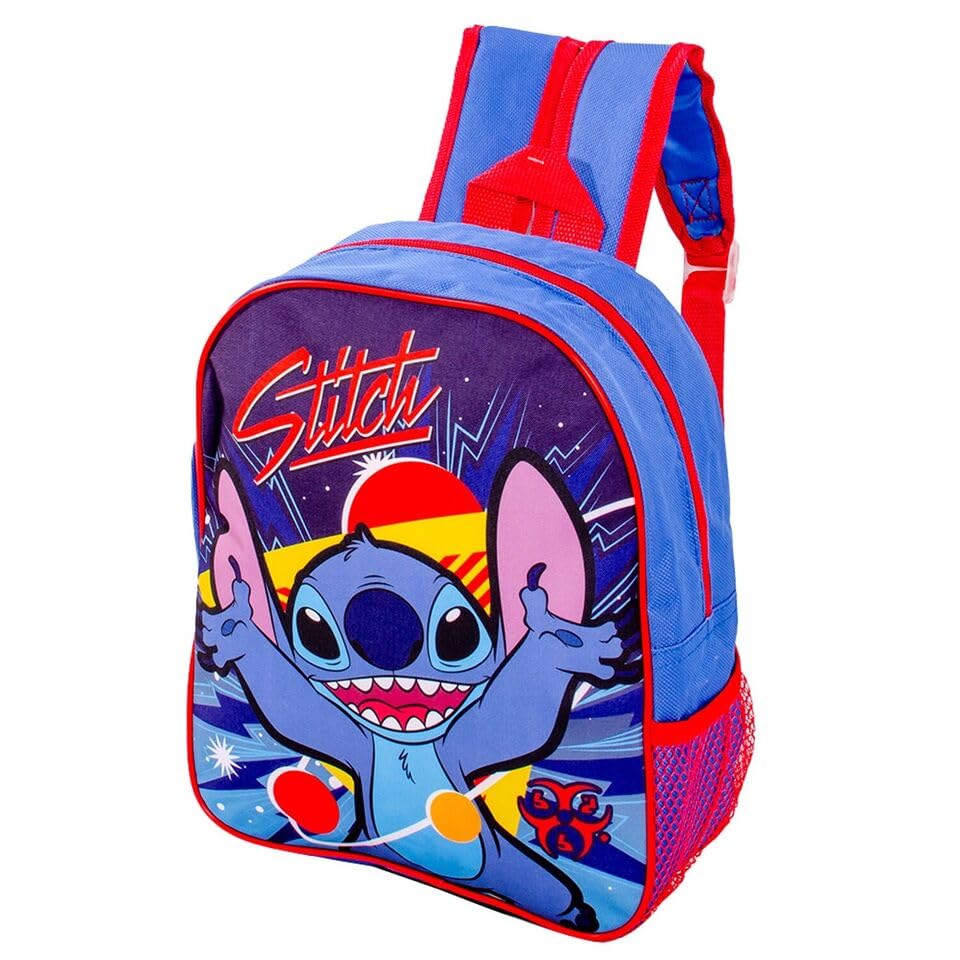 Stitch Backpack Kids School Bag - Lilo & Stitch Character Carry Bag - Adjustable Shoulder Straps Premium Travel Backpacks Rucksasck