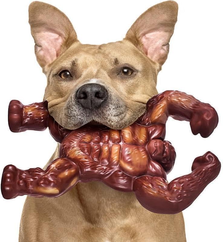 Joyfulife Indestructible Dog Toys for Aggressive Chewers, Extreme Tough Toys for Large Dog, Real Beef Flavored, Dog Bone for Medium/Large Dogs Breed, Gifts for Dogs