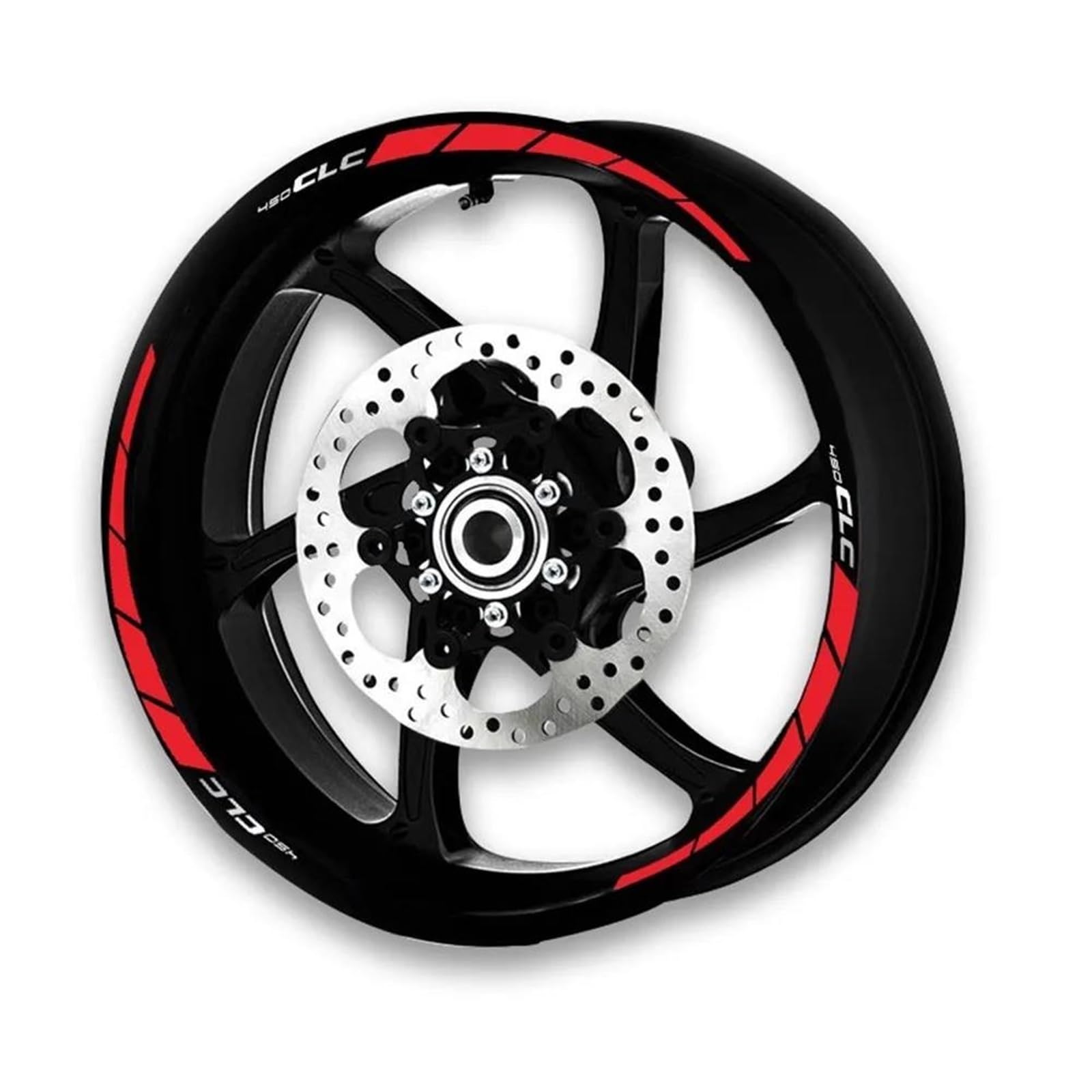 Motorcycle Wheel Stickers Night Reflective Decorative Rim for CFMOTO 450CLC 450 CLC 450CL-C CLC450(Style 10)