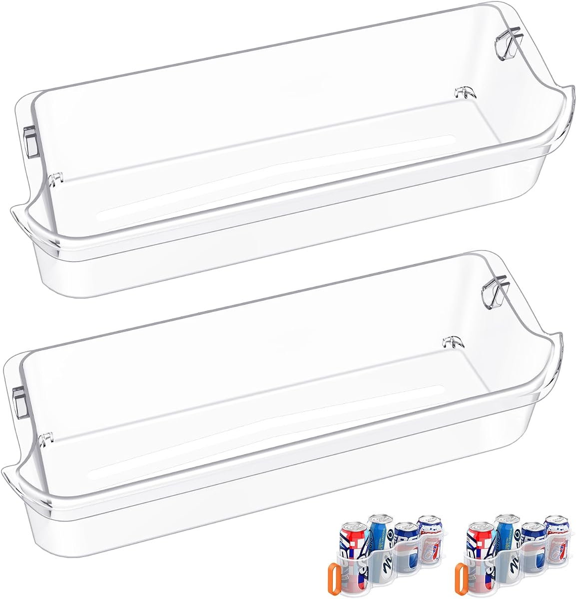 [2 PACK] 241505301 Refrigerator Door Bin Compatible with Frigidaire Gallery Door Shelf 241505300 Frigidaire Door Shelf Replacement PS976745 240430319 FGSC2335TFB FFSC2323TSA FFSC2323TS0 Door Bin