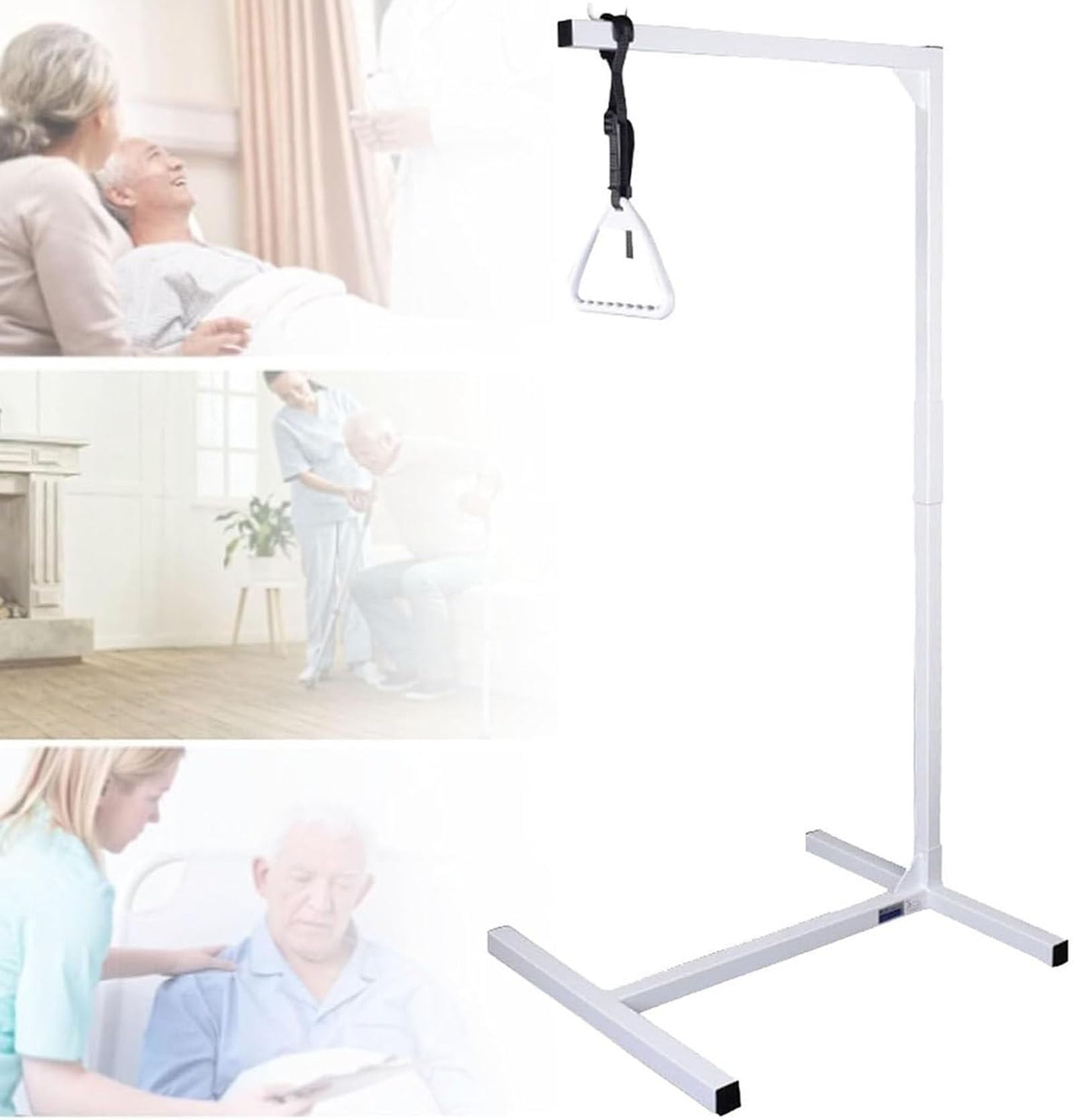Trapecio de cama para movilidad y traslado, altura ajustable, ideal para uso hospitalario y doméstico