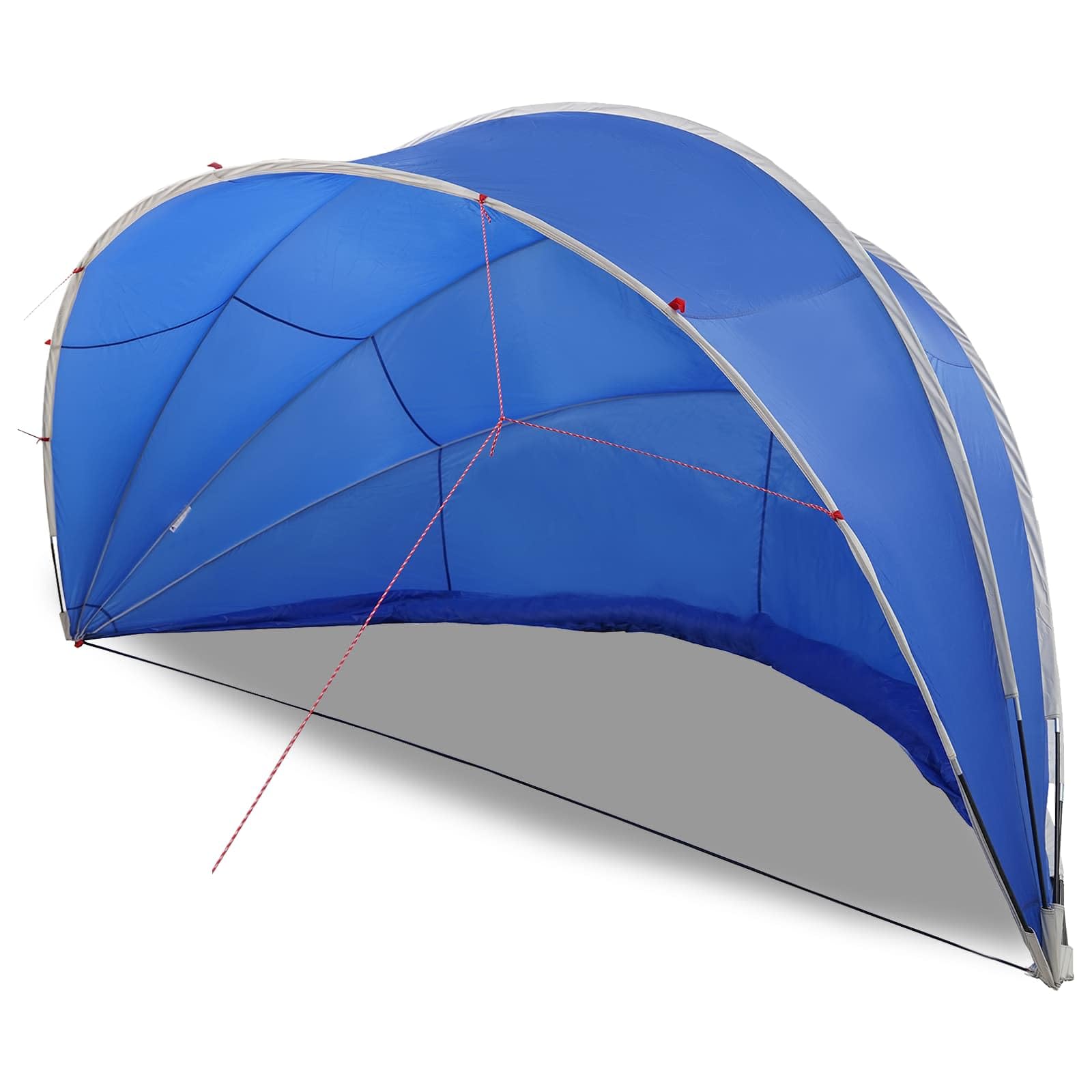 Dôme de piscine pliable vert 546 x 516 x 250 cm avec tendeurs pour réduire les pertes de chaleur et sac de transport, protection de piscine résistante aux UV