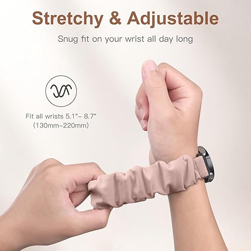 Miniatura 3 de Adorve Correa elástica ajustable compatible con Samsung Galaxy Watch 654 de 1.575 pulgadas, 1.732 pulgadas, para mujer, Galaxy Watch 5 Pro Band