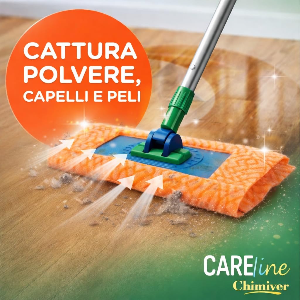 Chimiver - Panni Antistatici e Antipolvere Professionali. Confezione da 50 Pz. Dimensione del Panno 61cm X 30cm, Materiale Sintetico Antistatico