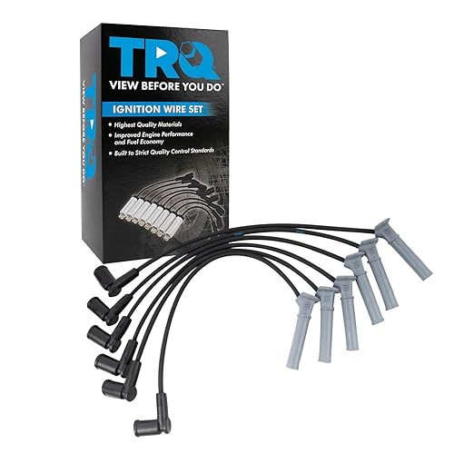 Miniatura 409 de TRQ Juego de cables de bujía de encendido del motor para Ford F250 F350 Super Duty V8 6.2L nuevo