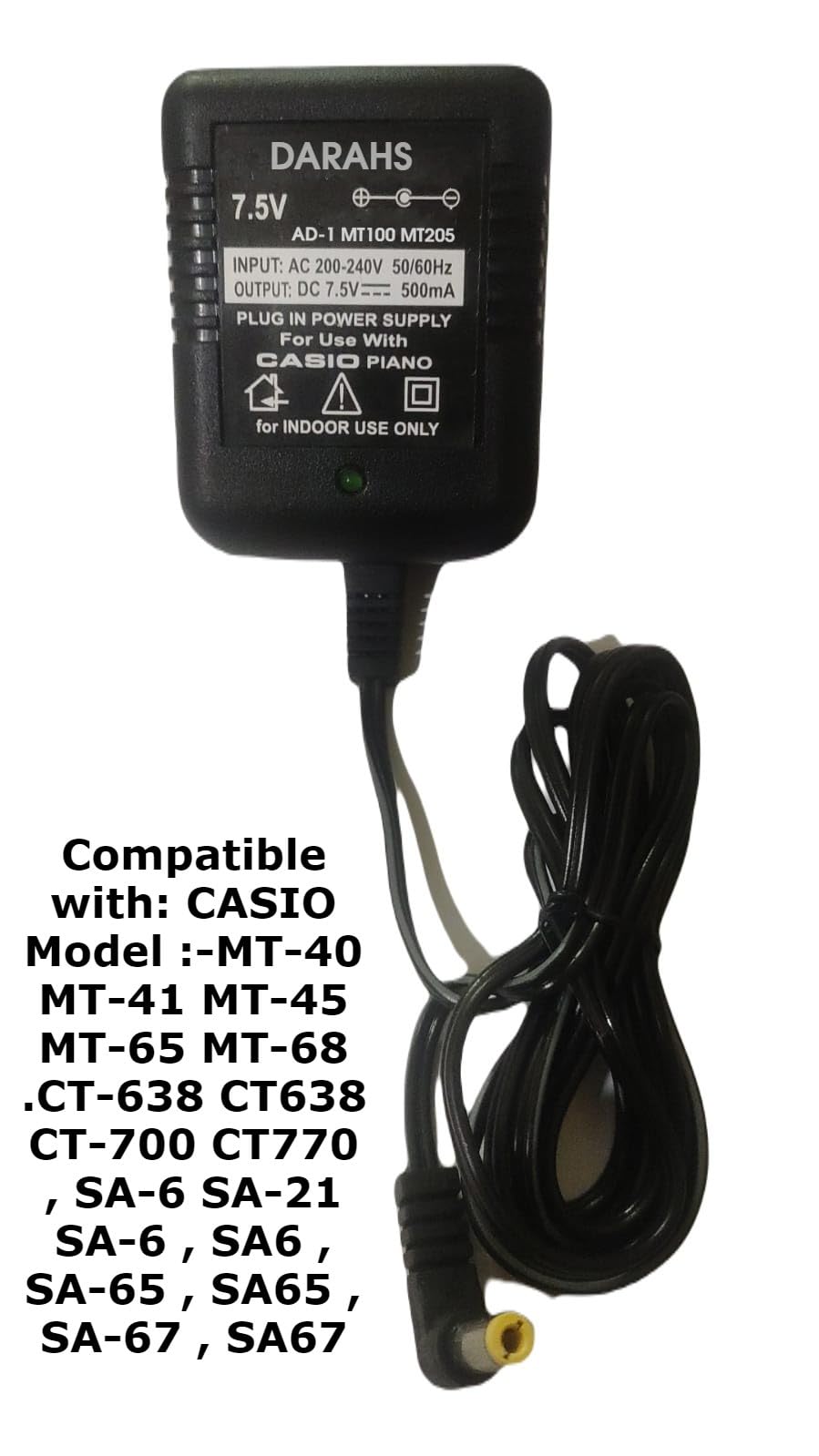 PK Power AC Adapter & Car Charger For Motorola Phones (C550, C650, E380, T190 Series, Etc.)
