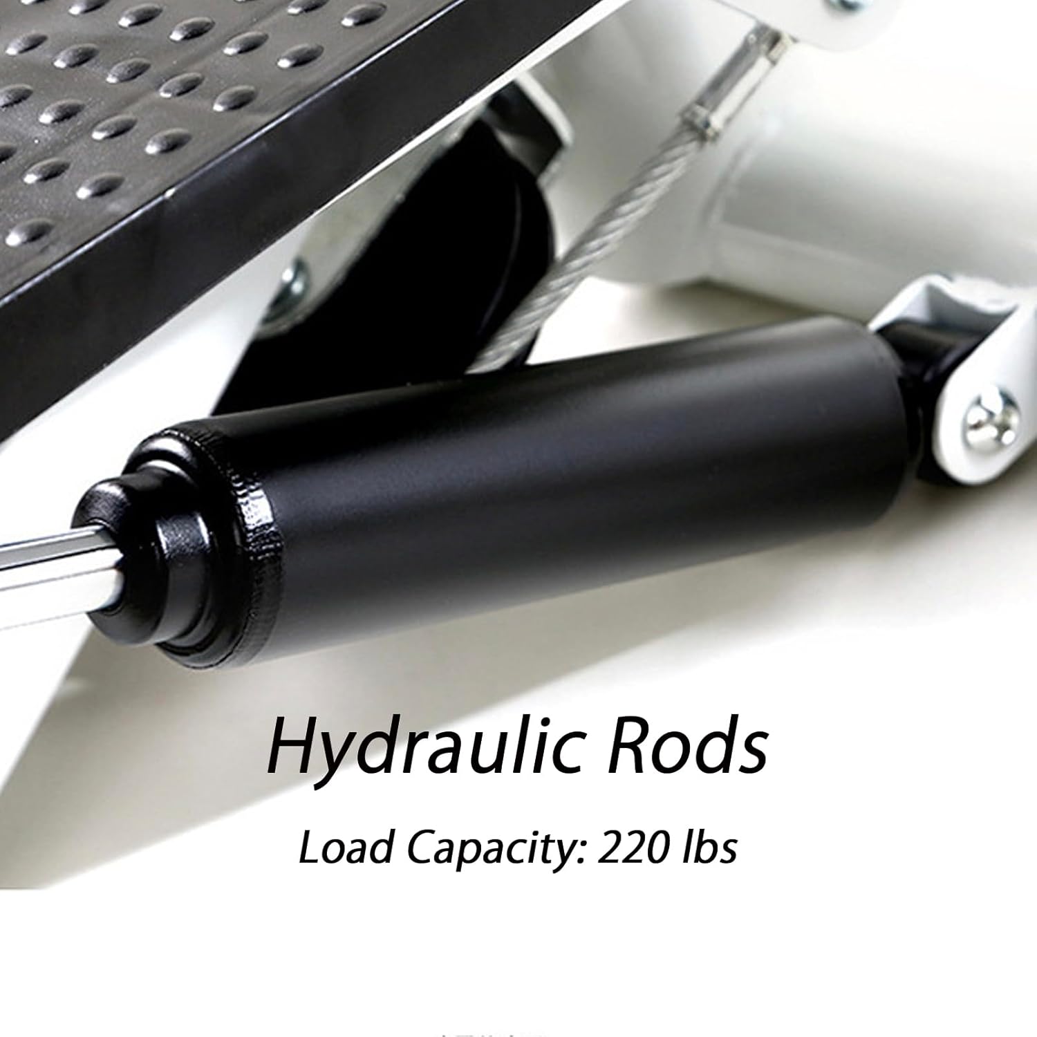 Stair Stepper with Resistance Bands, Mini Twist Steppers for Home Exercise, Portable Stepper Machine with LED Monitor, Adjustable Twist Workout Machine for Home Office Full Body Workout