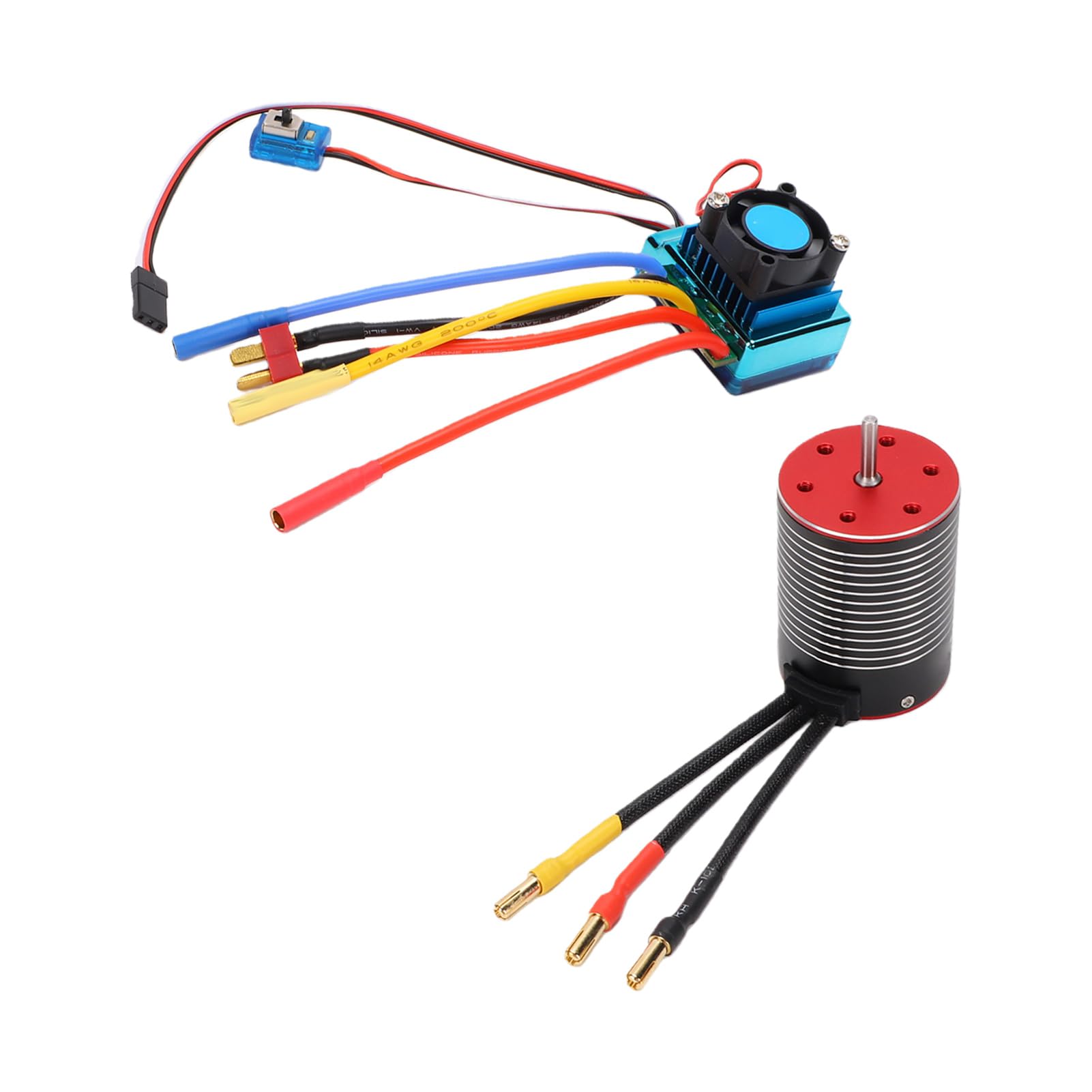 Naroote Silnik Bezszczotkowy do Modeli RC, 5200KV, Wysoki Moment Obrotowy | Wodoodporna konstrukcja, przyjazny dla użytkownika interfejs programowania, niezawodna konstrukcja, najwyższej jakości