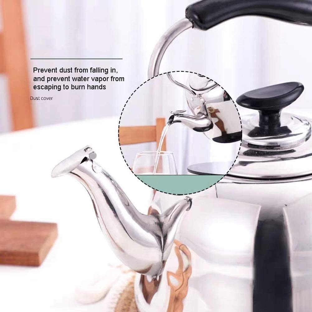 SHISHI Tetera de Acero Inoxidable silbar la Tetera, hervidor de Agua de los hogares con Mango ergonómico y Resistente al Calor, 5 litros Fácil de Limpiar y de Larga Vida útil.
