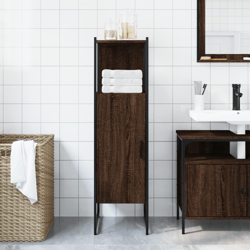 Armadio da bagno con struttura robusta e design salvaspazio per organizzazione di articoli da toeletta e prodotti per l'igiene personale