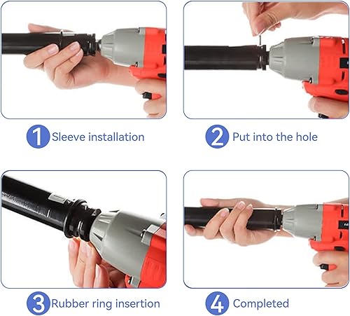 Miniatura 6 de Zócalo de impacto profundo de 1.063 in, unidad de 12 pulgada, Enchufe de impacto, Acero de aleación Cr-Mo 6 "de longitud, Enchufe métrico de 6 puntos