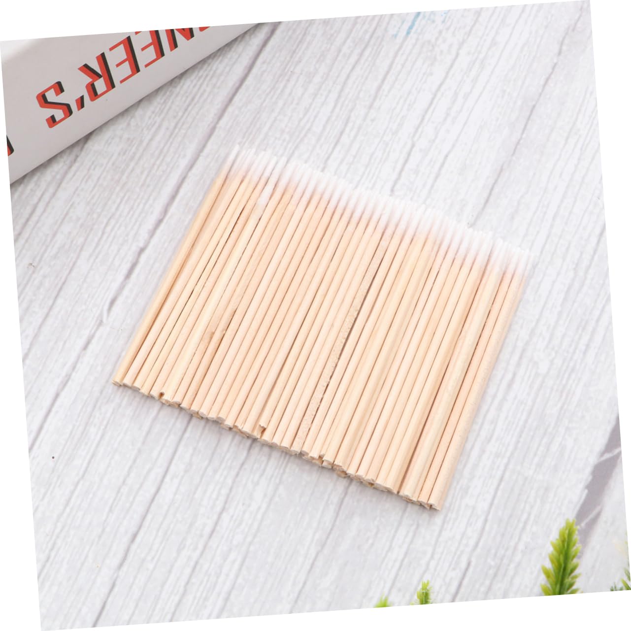 FOYTOKI 7 Packs of Disposable Cotton Swab Sticks for Pointed Cleaning Rod Makeup Beauty Salon Long Cotton Stick Swab