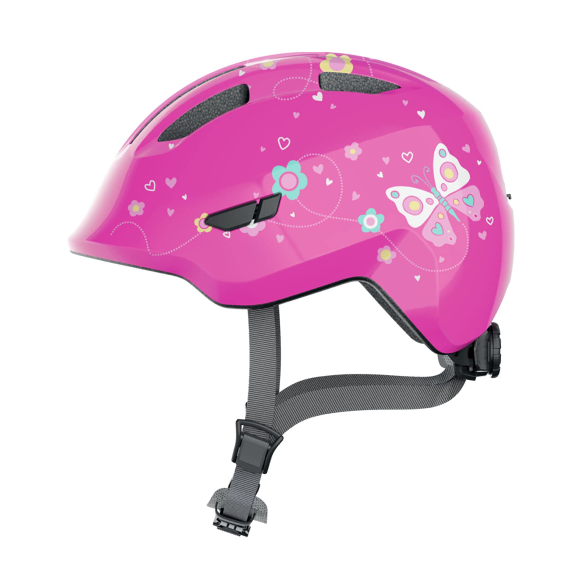 ABUS Kinderhelm Smiley 2.0 - Robuster Fahrradhelm für Mädchen und Jungs & Kinderhelm Smiley 3.0