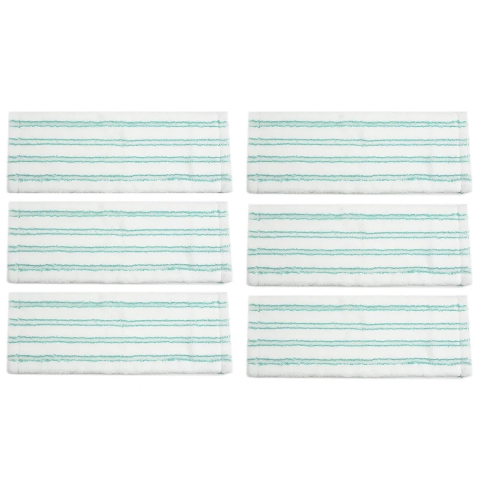 Confezione da 6 pezzi, for Leifheit, for 52120, 52121 Panno for scopa, testina di ricambio piatta in microfibra, 42 cm, for uso a secco e a umido, Panni for pulizia del pavimento Panni in micro