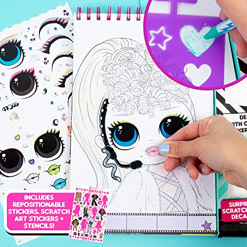 Horizon Group Usa 213090 L.O.L. Surprise! O.M.G. Make-Up Artist Magazine, Double Feature Series, Includes Spiral-Bound Make-Up Sketchbook thumb #2