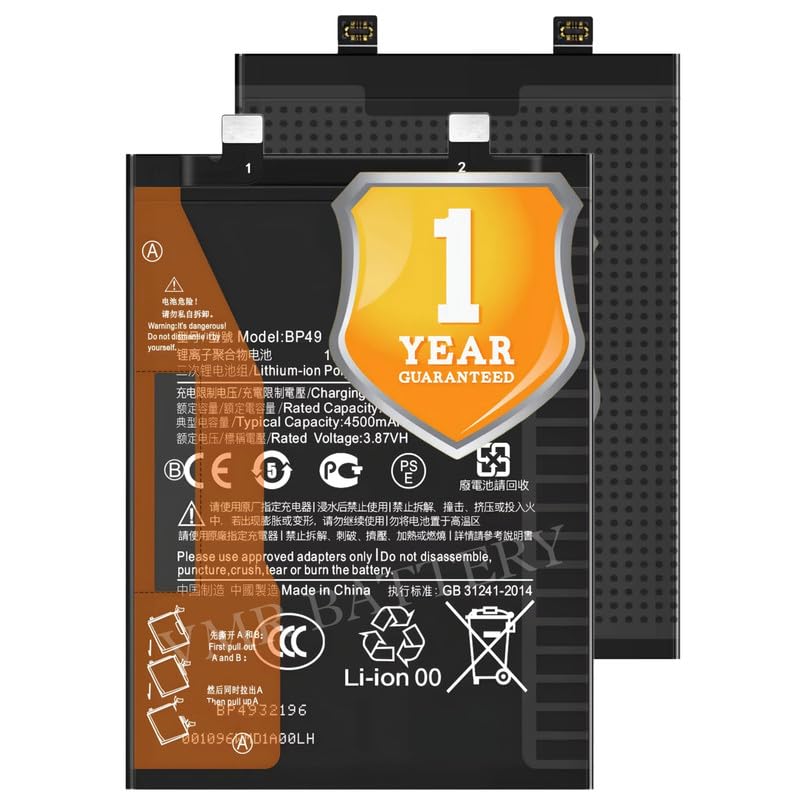 Image of Original BP49 Battery Compatible for Xiaomi Poco F4 (5G) (22021211RG, 22021211RI) | Redmi K40S - (4500mAh) - 1 Year Warranty K7