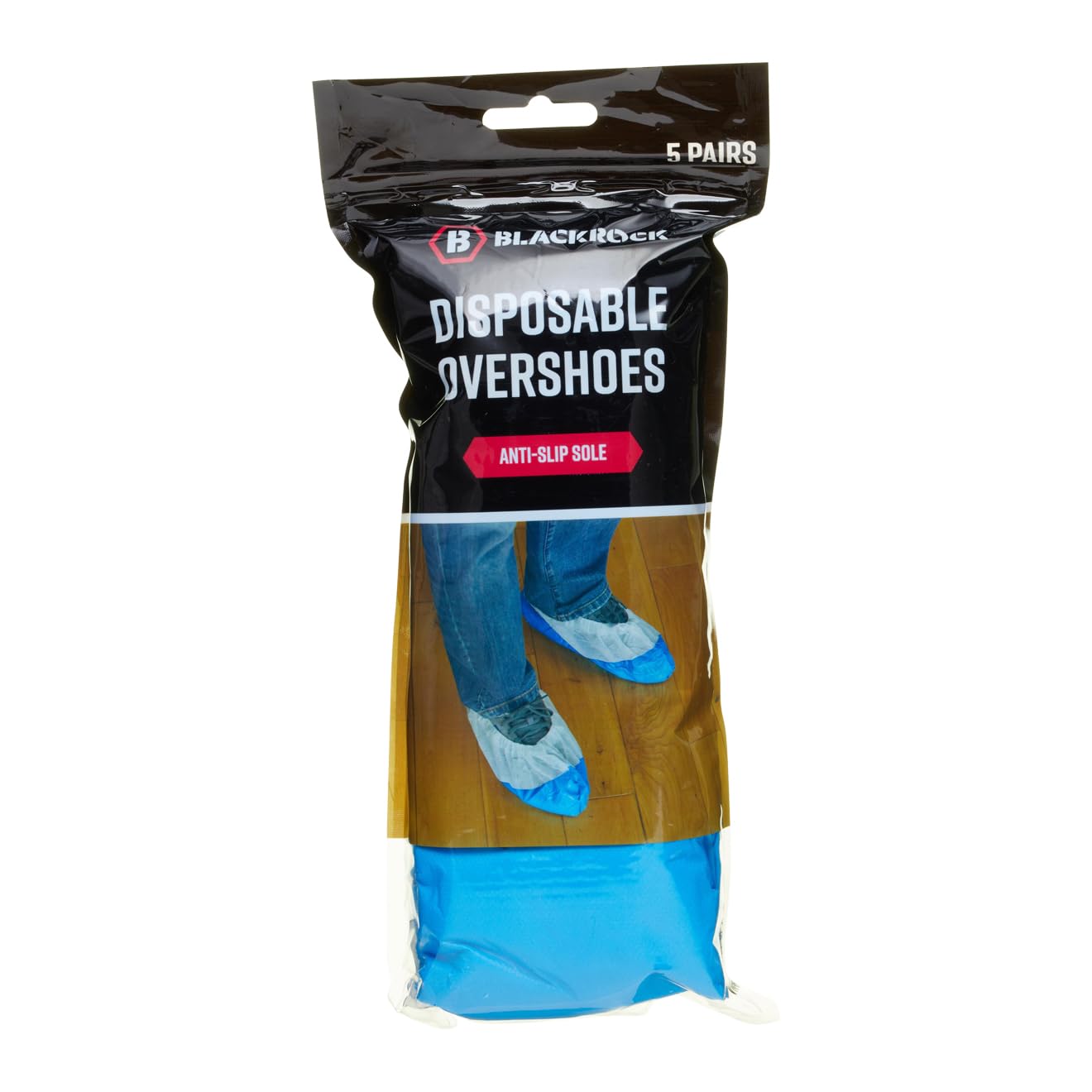 Blackrock Shoe Covers Disposable Overshoes Pack of 10 Blue - One Size