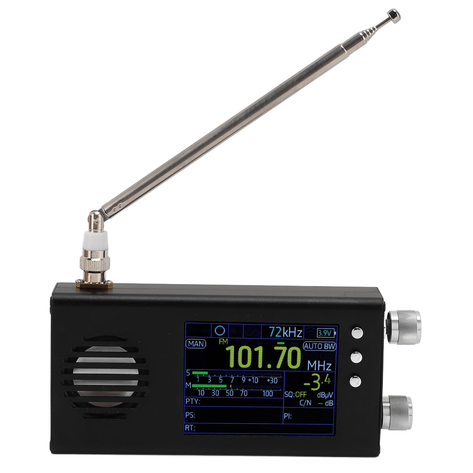 Radio Portátil de Corta, Am/FM/SW/CB/VHF/UHF/WX/Air/LW/MW Radio de Banda Completa y Receptor SSB, Radio de Banda Mundial con Batería de 5000 MAh con Altavoz Estéreo, Antena,