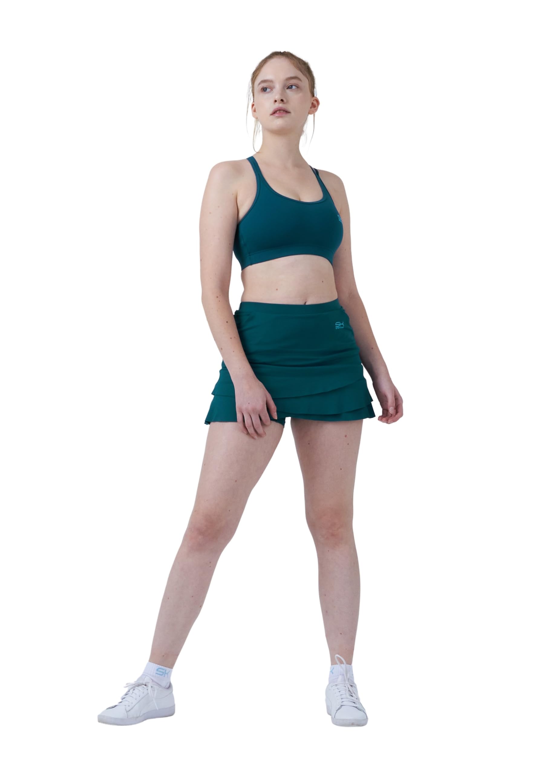 SPORTKIND Tulip Sports Skirt with Pockets and Integrated Shorts for Tennis, Field Hockey and Golf, Girls and Women, Breathable