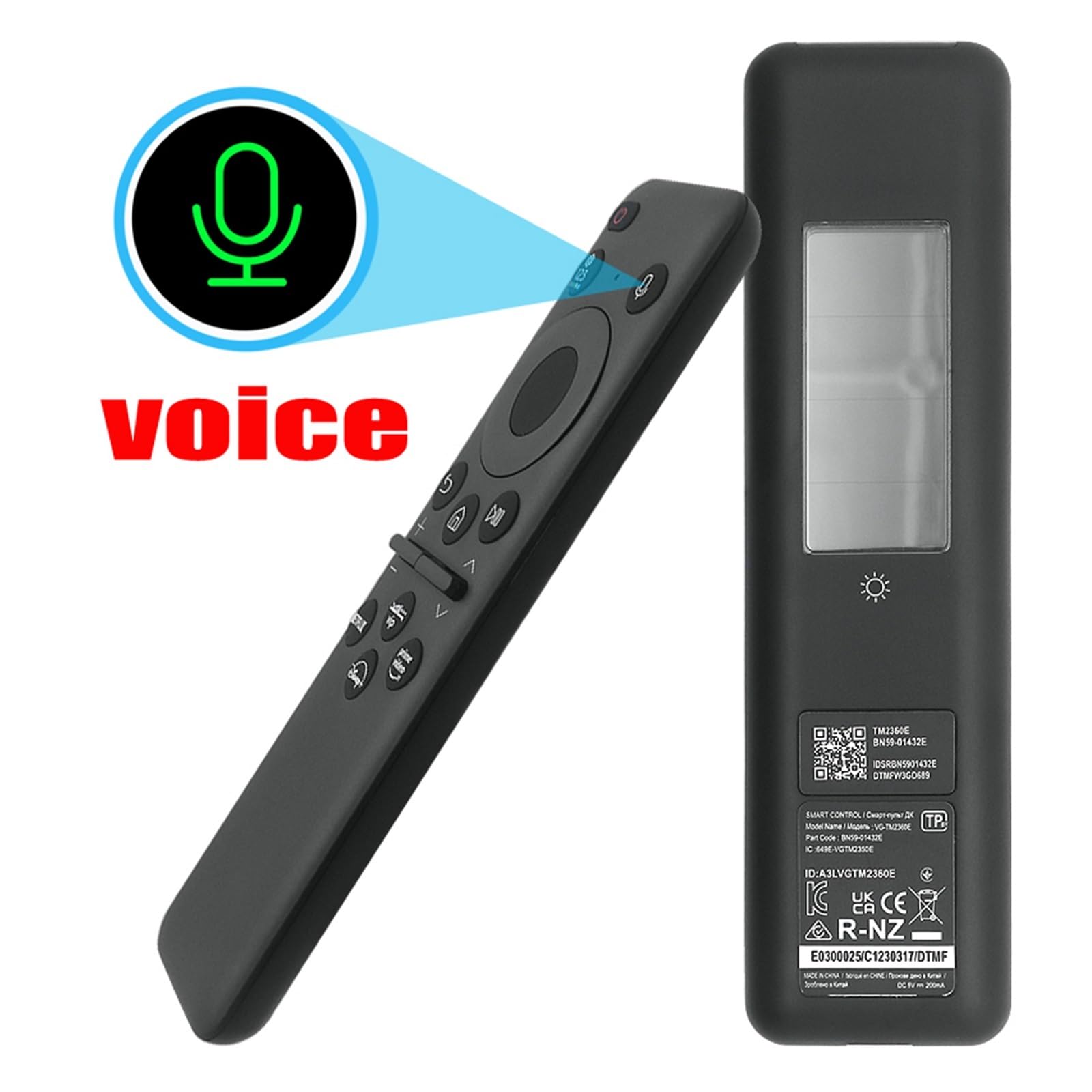 1 szt. Głos Bluetooth BN59-01432E Pilot na energię słoneczną do telewizora Smart TV, kompatybilny z serią Neo-qled 8k 4k