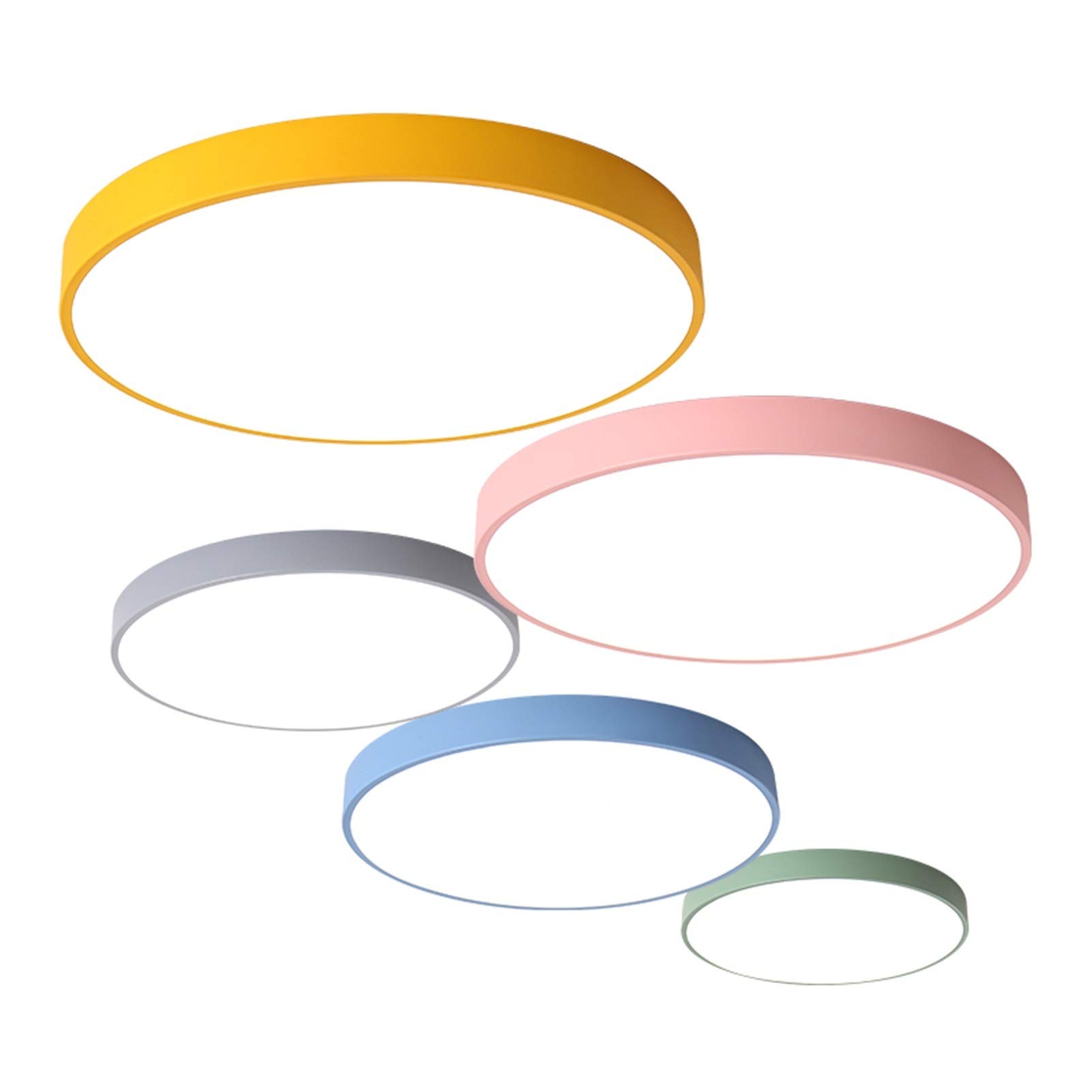 Plafoniera Led Soffitto, Plafoniere da Soffitto Plafoniera moderna soggiorno camera da letto luce corridoio balcone soffitto lampada da soffitto cucina soffitto a soffitto(Blue,SINGLE WARM WHITE_27W 3