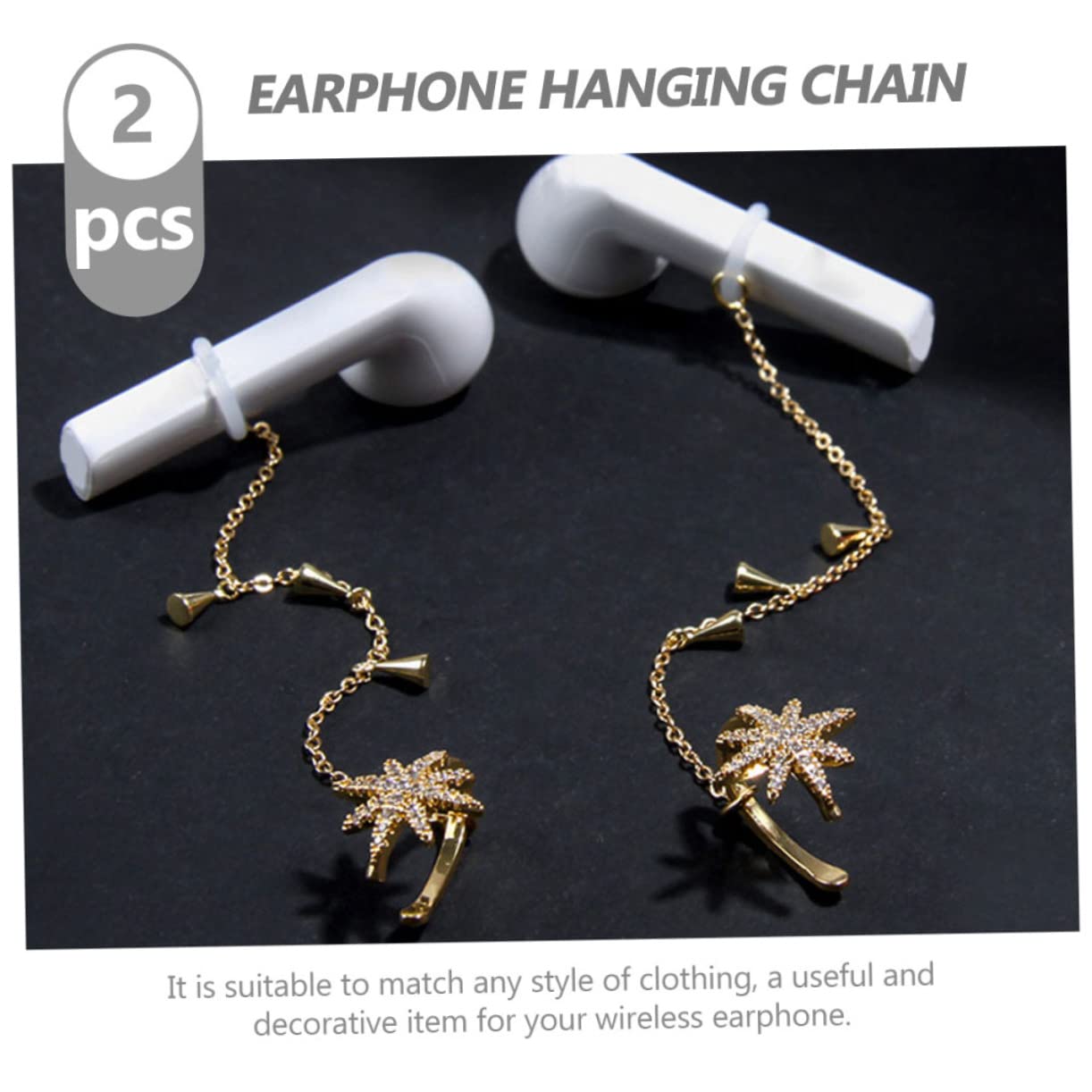 HEMOTON 5paare Anti-Verlust Ohrhörer Kette Lanyard Für Kopfhörer Leichte Und Tragbare Ohrhörer Halterung Für Sport Und Outdoor Aktivitäten