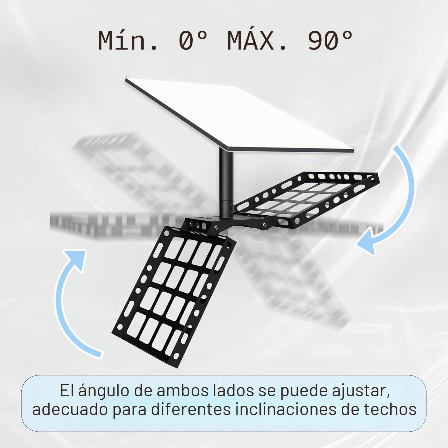 Kit de montaje adaptador de tubo de techo de aluminio para plato Starlink Gen 3 estándar V3, ángulo completo de 360°, soporte ajustable de montaje en rack, sin taladros, tornillos, poste de extensión