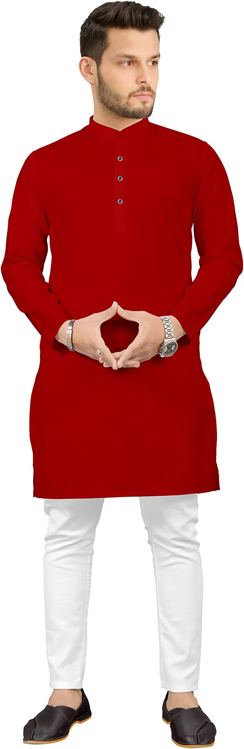 FASHION'Up Presents Men's Cotton Full Sleeve Casual Kurta Payjama Set