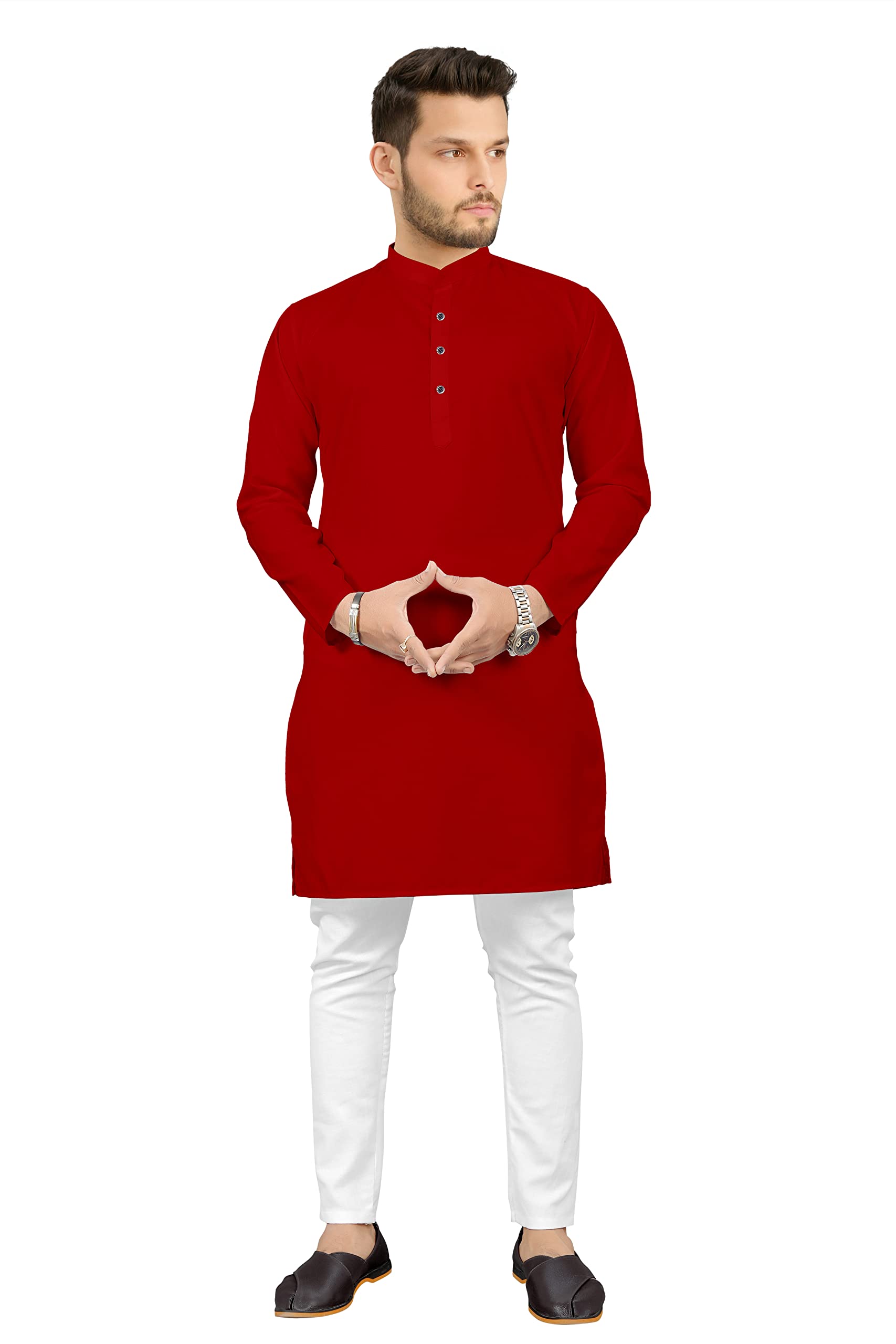 FASHION'Up Presents Men's Cotton Full Sleeve Casual Kurta Payjama Set