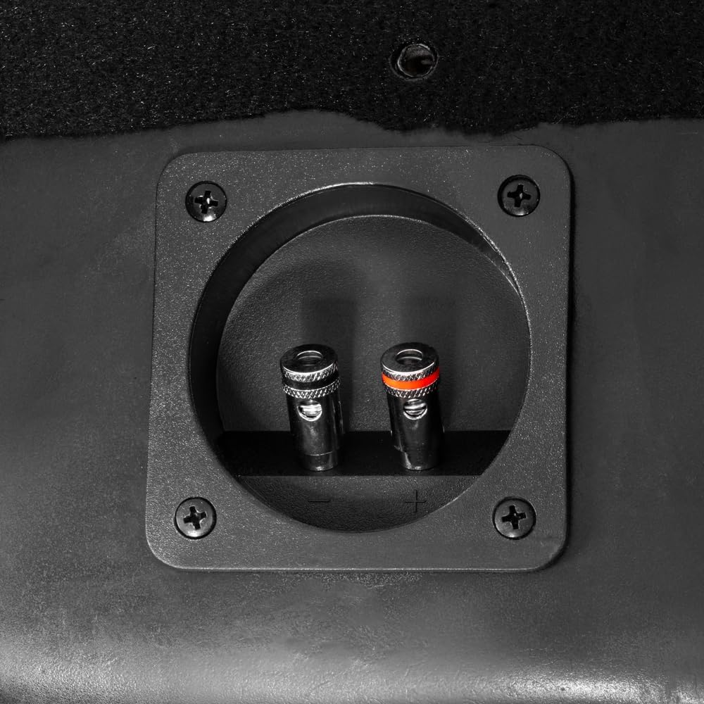 NVX BE-GM-SLVDC-G4 Custom Fit Dual 12" 800W RMS Loaded Subwoofer Enclosure for 2019-up Chevrolet Silverado and GMC Sierra Double Cab Trucks