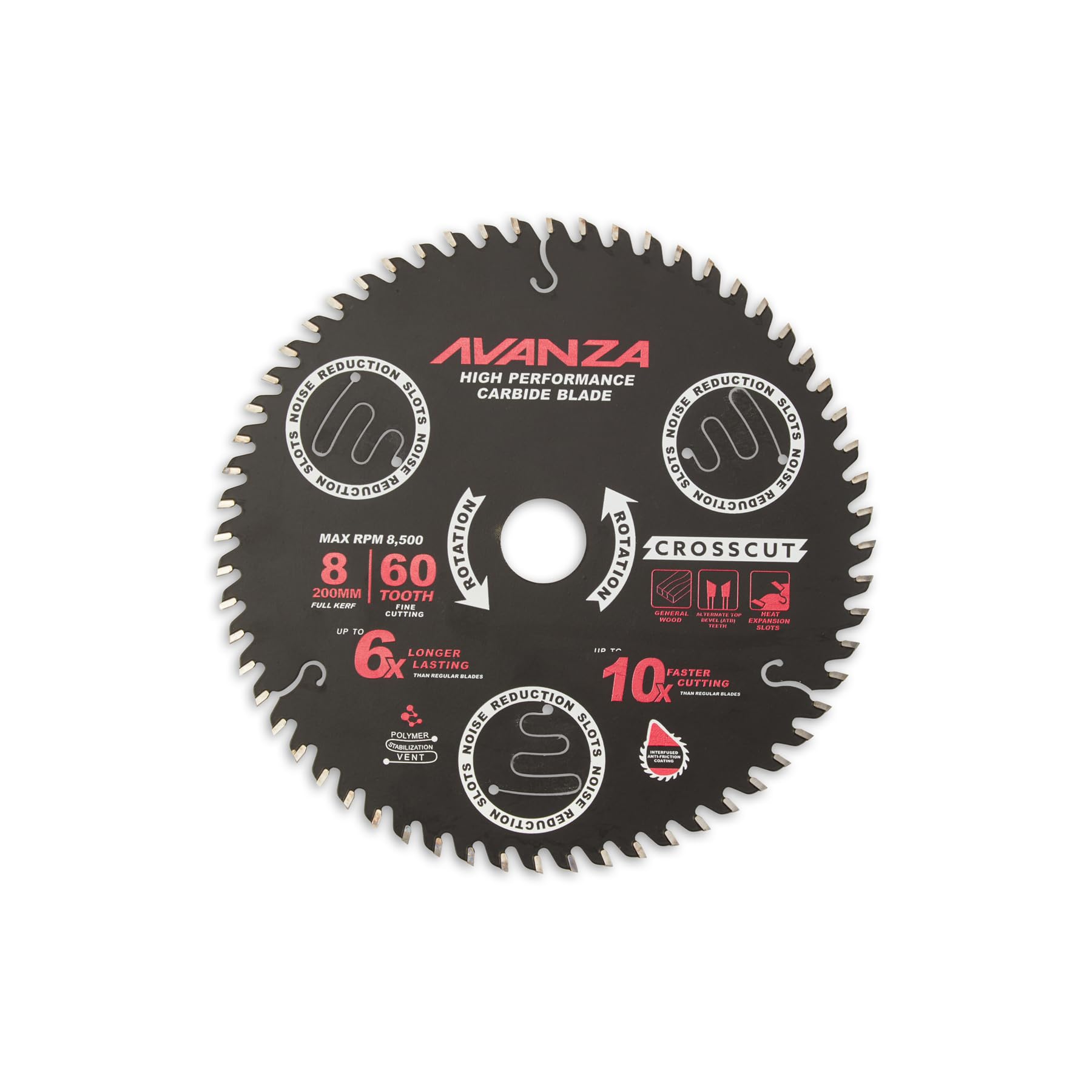 Avanza Full-Kerf TCT Saw Blade. DuraShield™ coated and Anti-Vibration Technology in-built. (8" (200mm) X 60T SMOOTH) (B0DF35ZZVJ) Amazon Price History, Amazon Price Tracker