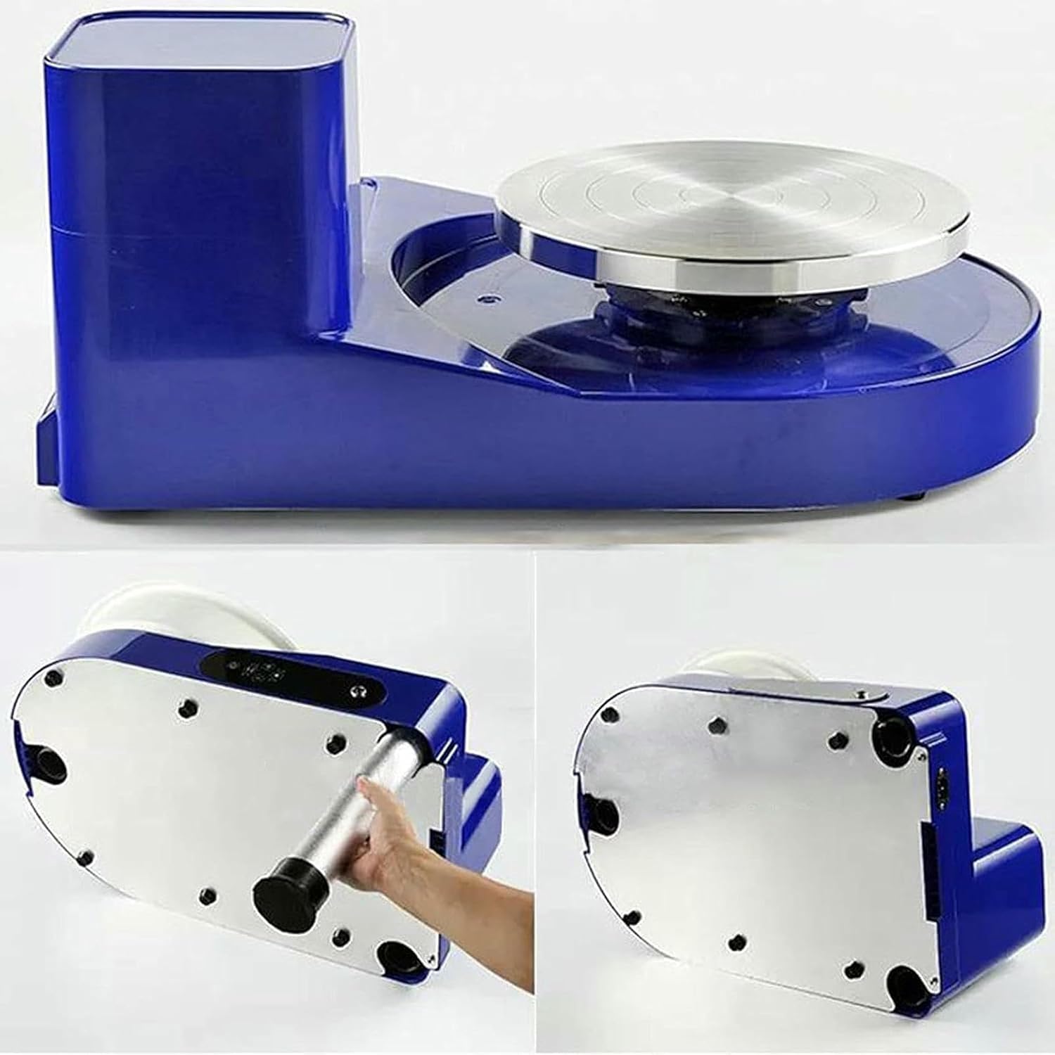Acivirdde Tornio elettrico per ceramica da 11 pollici, 200 W, con pedale e schermo tattile LCD, ideale per principianti.