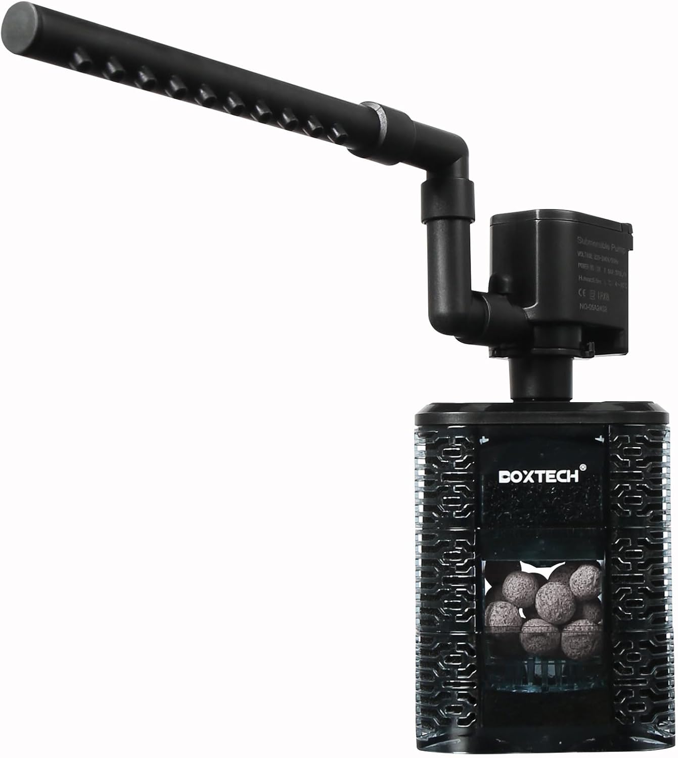 UPETTOOLS Fish Tank Filter for 20-40 Gallon Aquariums – Ultra Quiet Double Sponge Filter with Built-in Water Pump & 4-Stage Filtration System